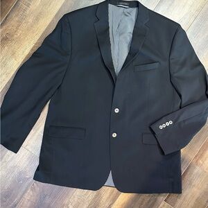 Calvin Klein Black Two-Button Sport Coat Blazer